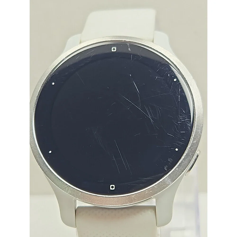 Garmin Venu 2S Smartwatch 40mm GPS Music Multi GNSS AMOLED Silver W/ Charger